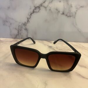 Quay Australia Black and Brown Gradient Sunglasses